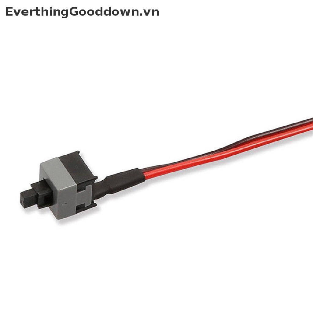 Everthinggooddown 5 Dây Cáp Nguồn 50cm 2 Pin SW Nút Nhấn / Tắt Dành Cho Máy Tính