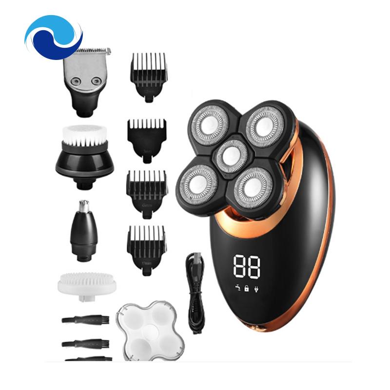 Tông Đơ Cạo Râu Khô / Ướt Có Thể Sạc Lại Màn Hình LCD Cho Nam