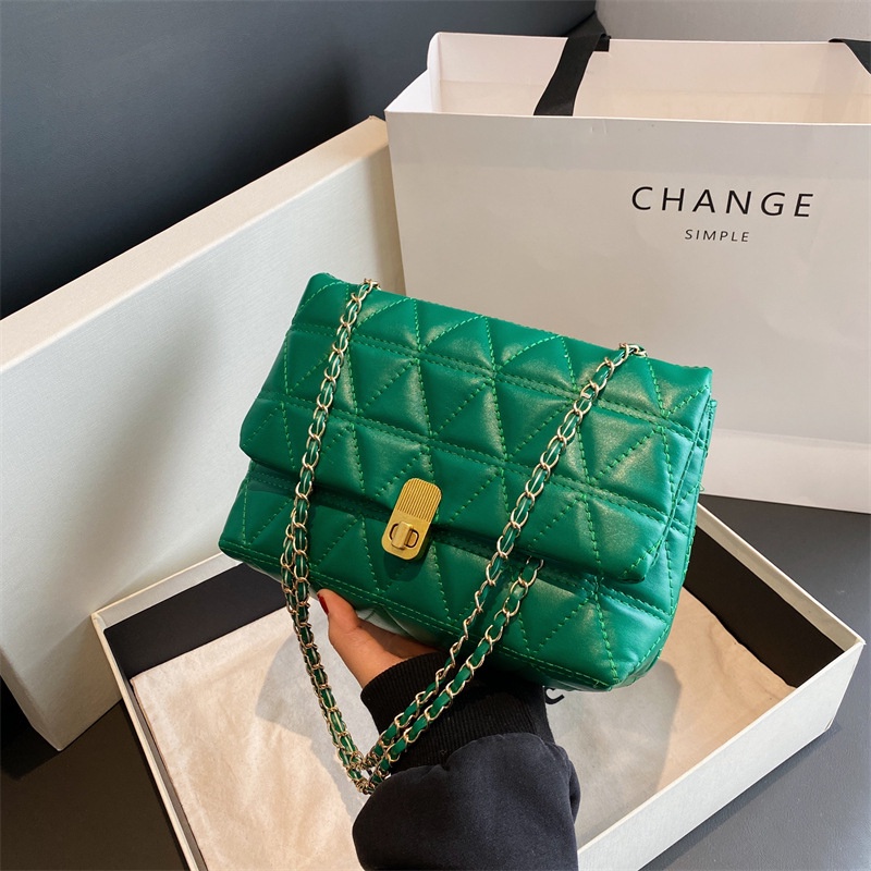 Túi Đeo Chéo Mini Thêu Họa Tiết Kim Cương Phong Cách Hàn Quốc Cổ Điển Thời Trang 2023 Cho Nữ