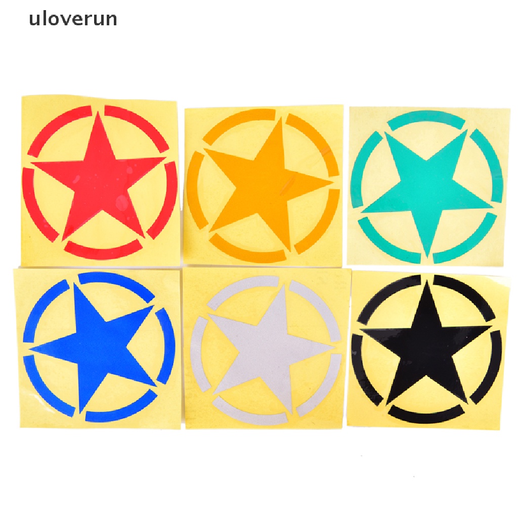 Đề Can Hình Ngôi Sao Năm Cánh Phản Quang Trang Trí Xe Hơi