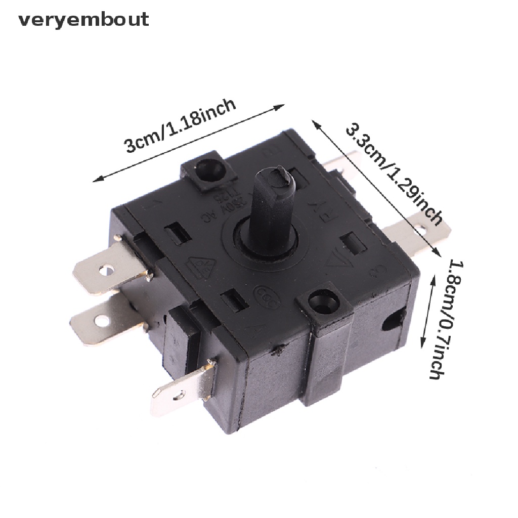 Công Tắc Nút Vặn Điều Khiển Nhiệt Độ Phòng Điện 3Pin 5Pin 16A