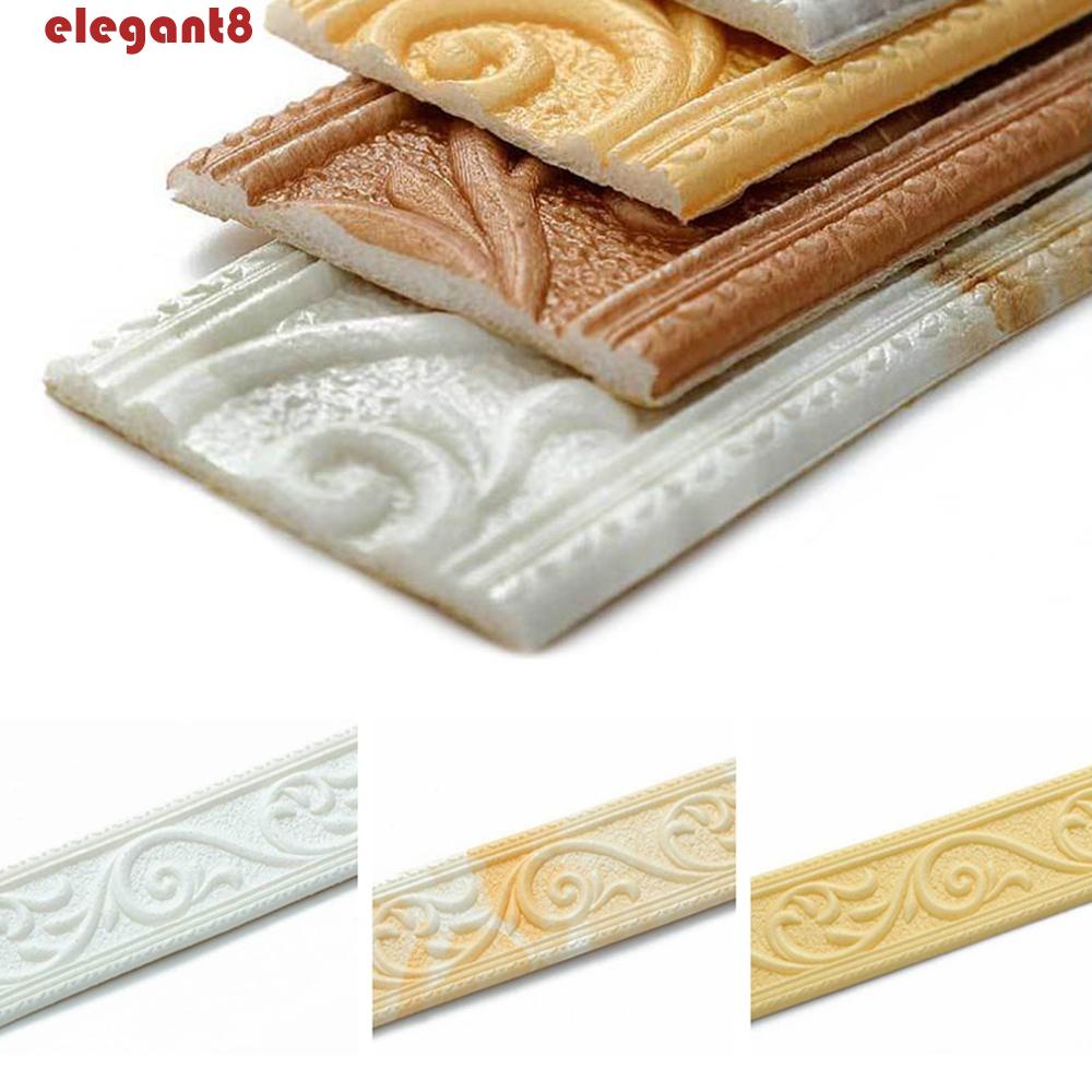 Miếng Dán Tường Bằng Xốp 2.3m * 6cm In Họa Tiết Cổ Điển Độc Đáo Trang Trí Nhà Cửa