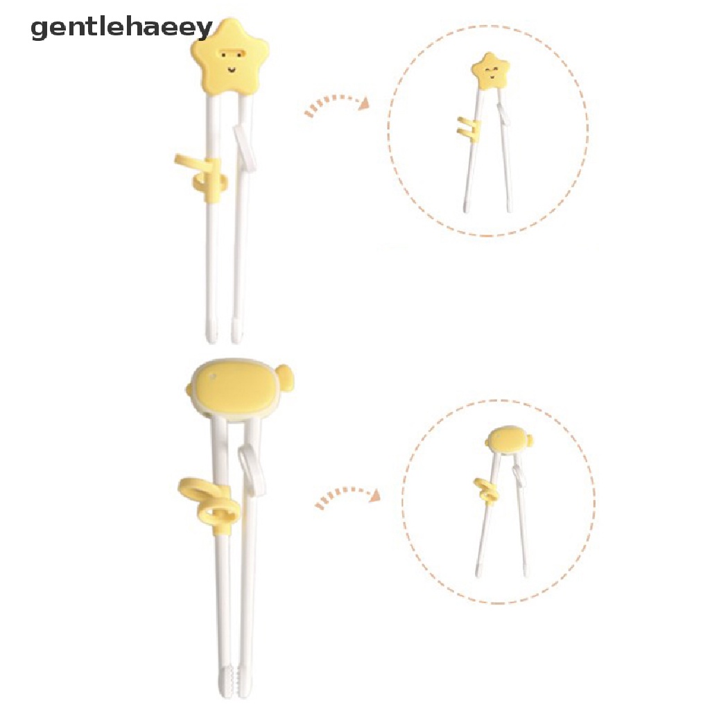 1 Cặp Đũa Tập Ăn Bằng Silicone Có Thể Tái Sử Dụng Cho Trẻ Em