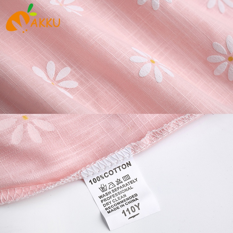 Đầm cotton In Hoa Thời Trang Mùa Hè Hàn Quốc Cho Bé Gái AKKU