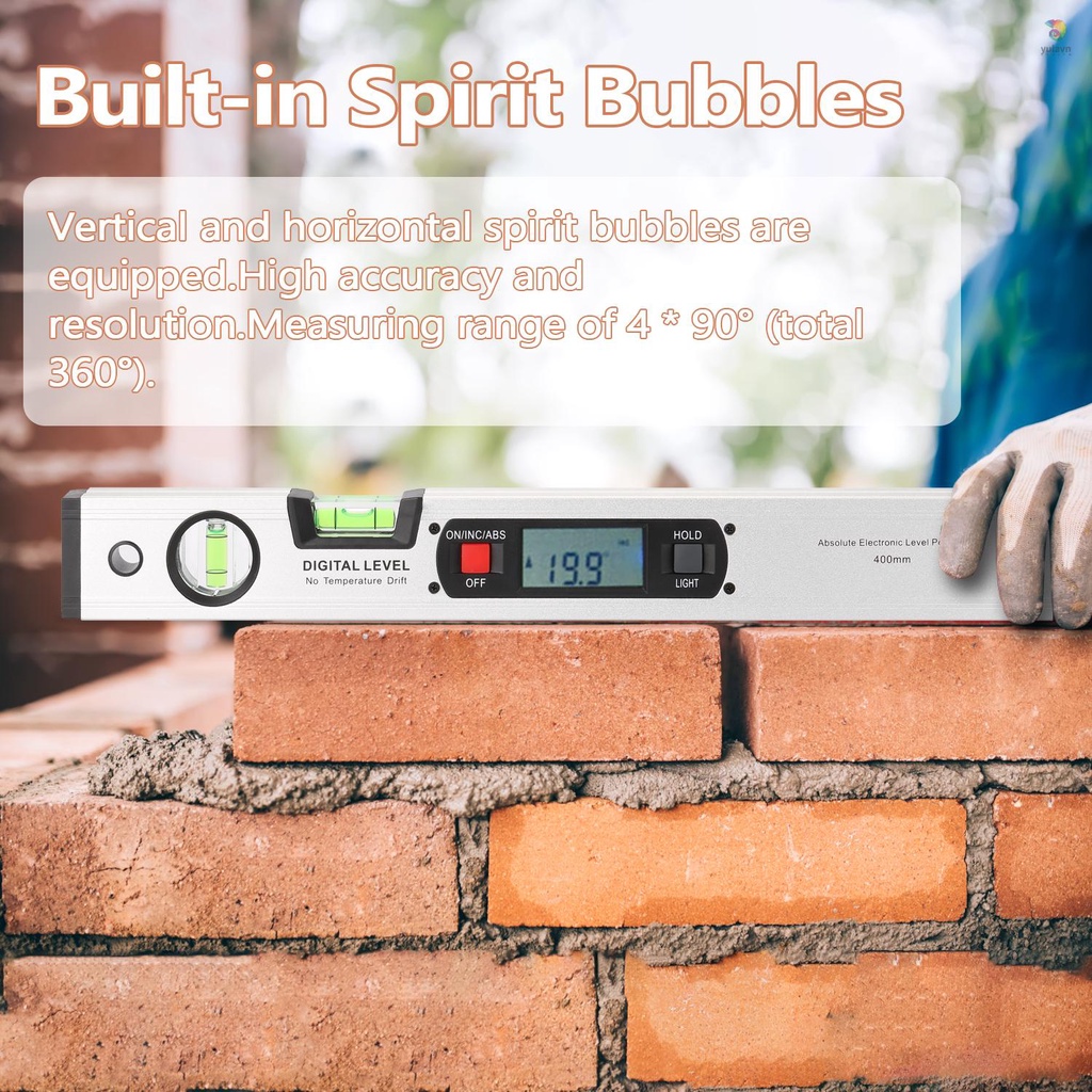 Thước Đo Góc Kỹ Thuật Số 400mm 360 Độ Có Nam Châm