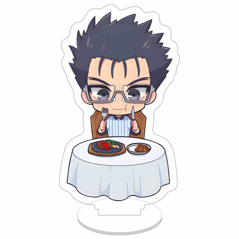 Mô Hình Búp Bê Đứng Bằng Acrylic Có Ổ Khóa Màu Xanh Dương Dùng Hóa Trang