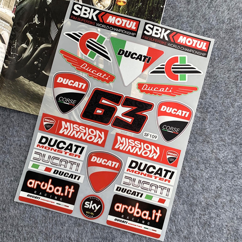 Miếng Dán Phản Quang Chống Thấm Nước Trang Trí Xe Mô Tô Ducati821 / 899 / 939 / 1200