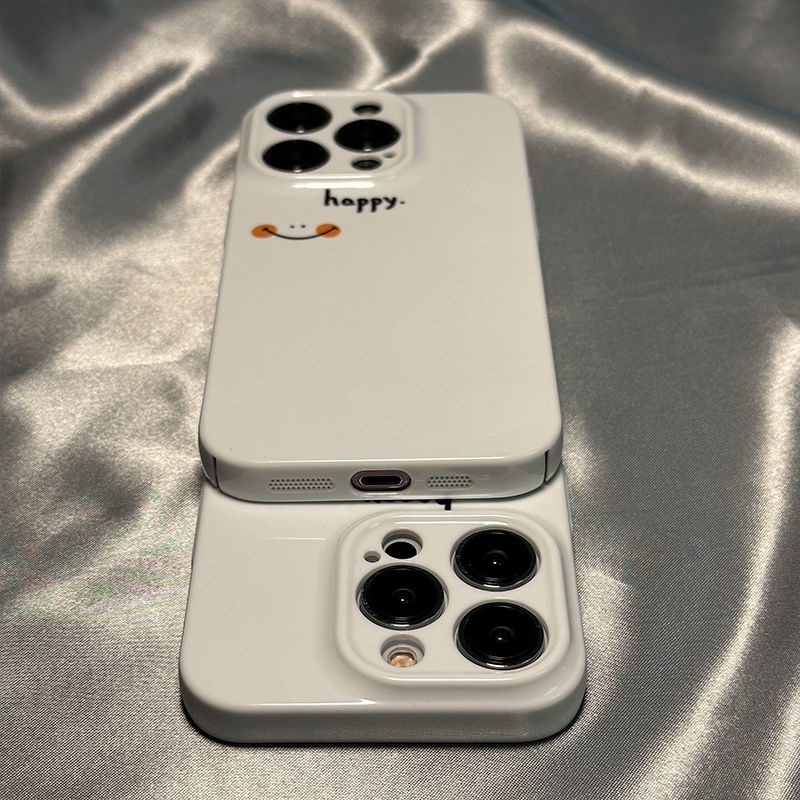 🔹Ốp Điện Thoại Cứng Hình Mặt Cười + Phim Tiếng Anh Đơn Giản Thời Trang Cho Niche 1114pro8P Iphone13 / Y3IX 7