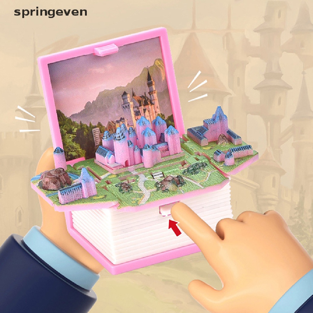 Móc Khóa Hình Lâu Đài Khủng Long 3D Sáng Tạo