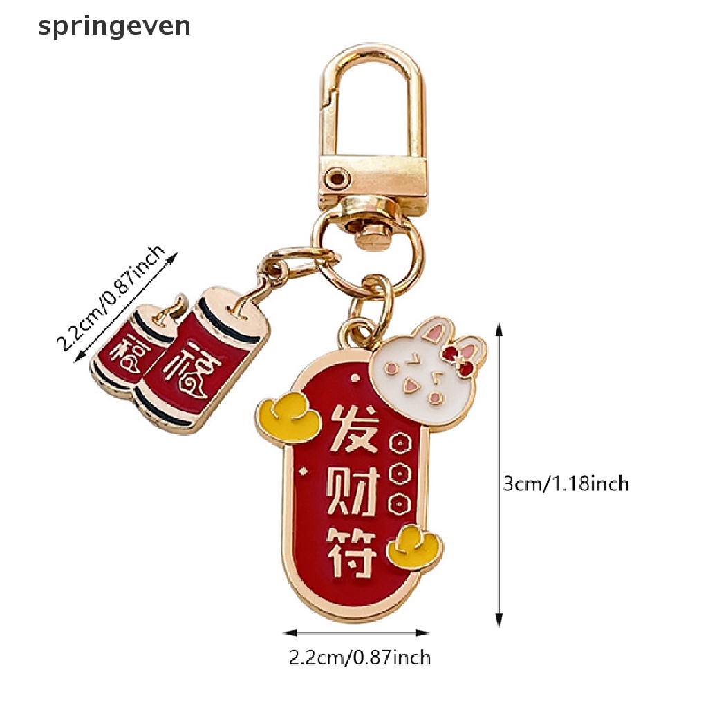 Móc Khóa Hình Thỏ Tráng Men Dễ Thương Cho Nam Và Nữ