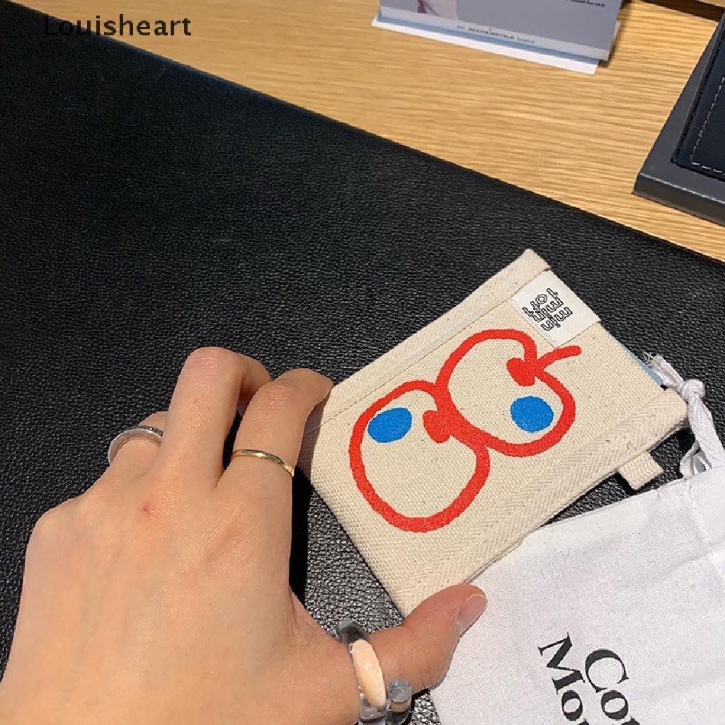 Ví Louisheart Hai Lớp Đựng Thẻ Chống Khử Từ Họa Tiết Graffiti Độc Đáo Cho Apple