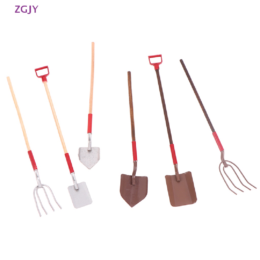 Set 3 Xẻng Làm Vườn Thu Nhỏ 1: 12 Trang Trí Nhà Búp Bê / Nông Trại Mới