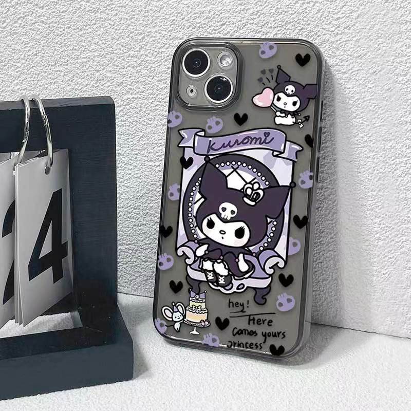 ✅Ốp Điện Thoại Trong Suốt Chống Sốc Họa Tiết Kuromi Dễ Thương Cho Iphone 1213 Xsmax 14Pro 11 JQH0
