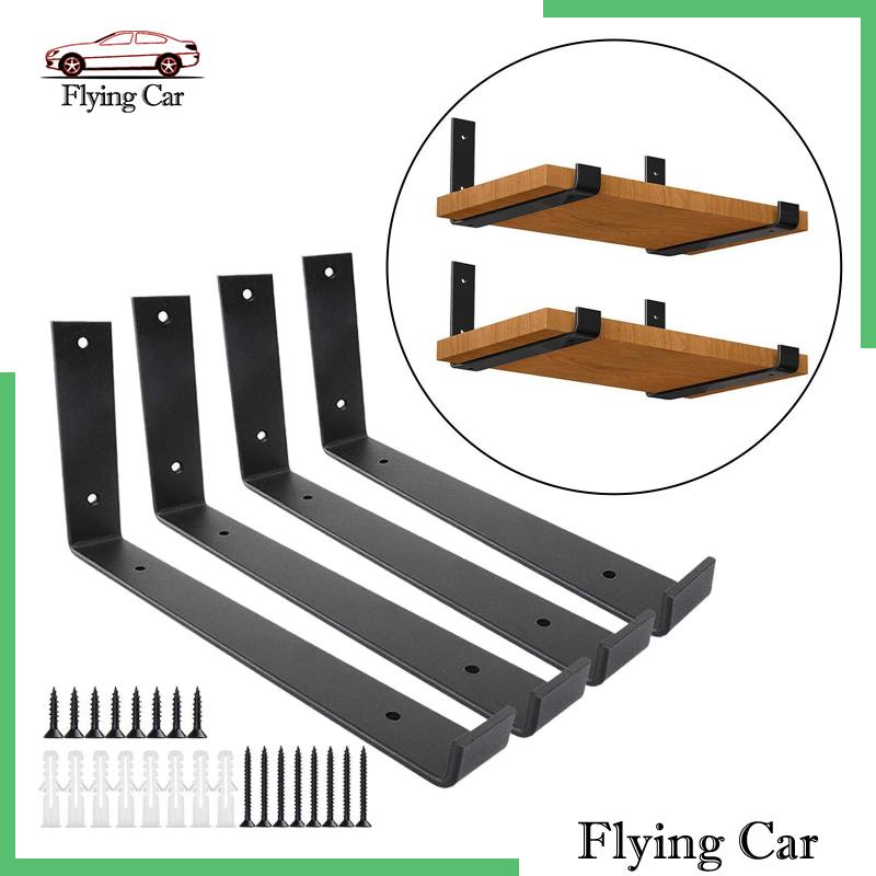 Set 4 Khung Gắn Kệ Góc Tường DIY Trong Nhà / Văn Phòng Lzdjfmy2