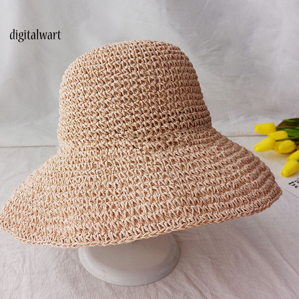 Kỹ Thuật Số| Mũ Panama Chống Nắng Màu Trơn Trọng Lượng Nhẹ Dễ Giặt Thời Trang Dành Cho Nữ
