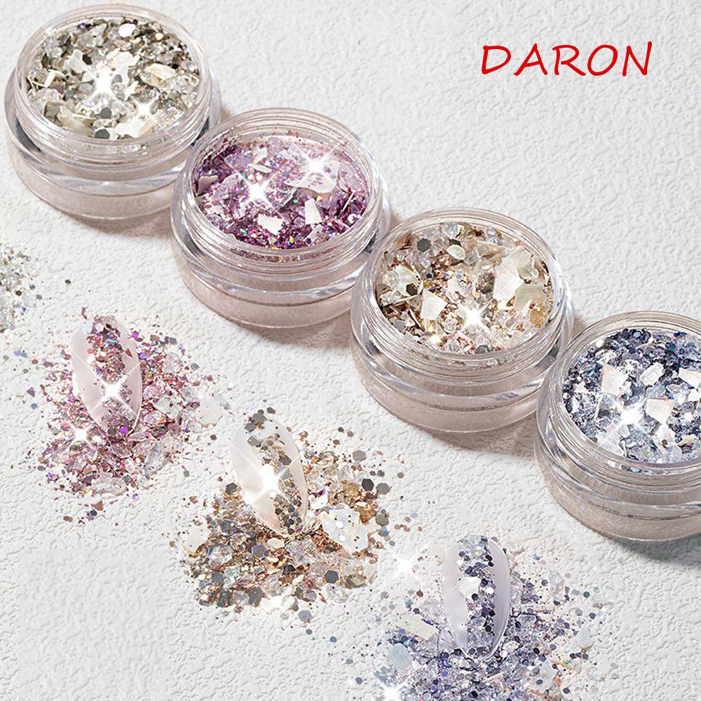 Hộp Vỏ Sò Lấp Lánh Trang Trí Móng Tay Cho Nữ