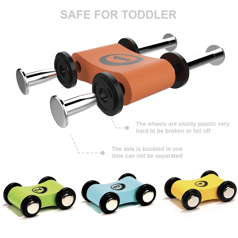 Set 12 Đường Ray Xe Hơi Đồ Chơi Bằng Gỗ Cho Bé