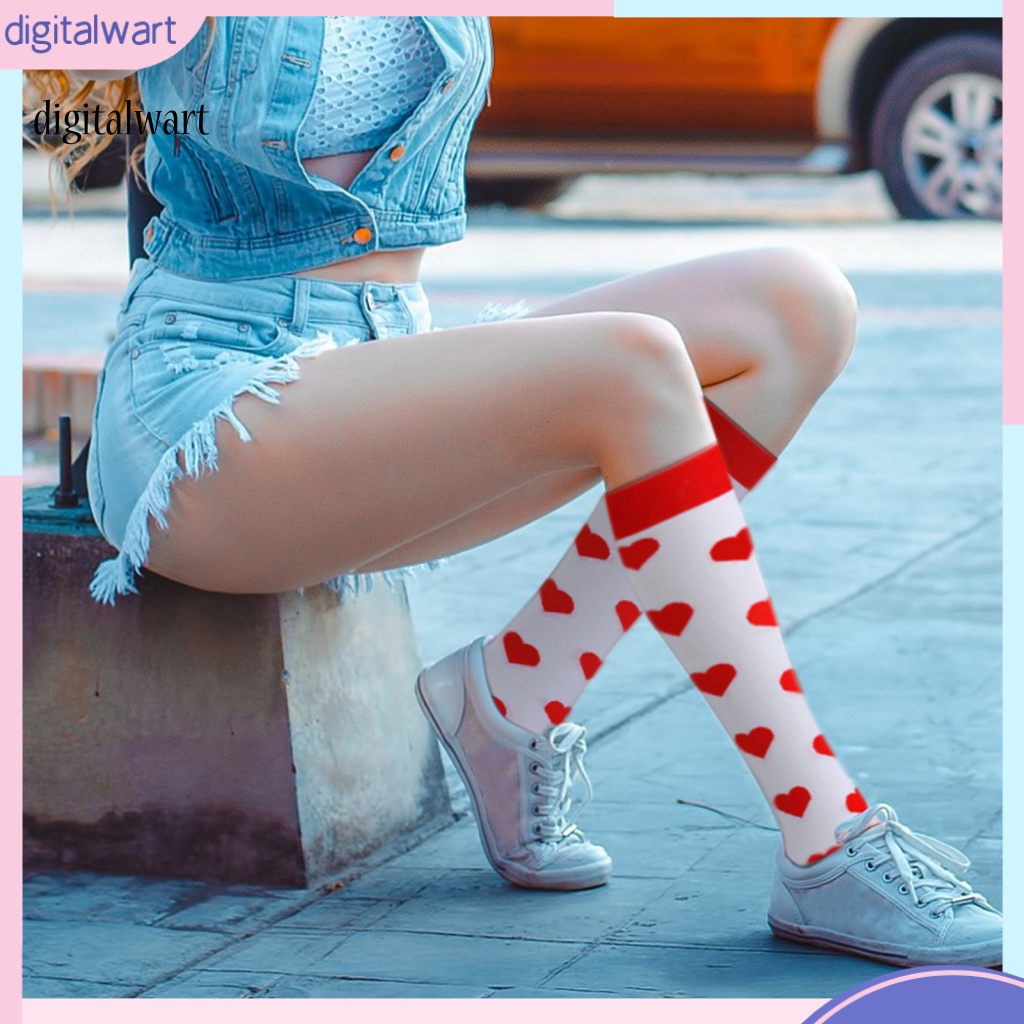 Kỹ Thuật Số| 1 Đôi Tất Thể Thao Dài Thoáng Khí Mềm Mại Chống Sốc In Họa Tiết Thời Trang Cho Nam Và Nữ