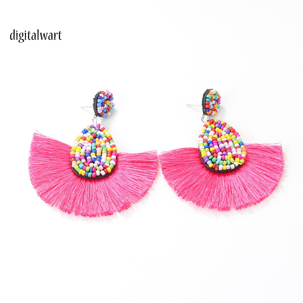 Kỹ Thuật Số| 1 Đôi Bông Tai Hình Quạt Phong Cách Bohemia Trọng Lượng Nhẹ Dành Cho Nữ