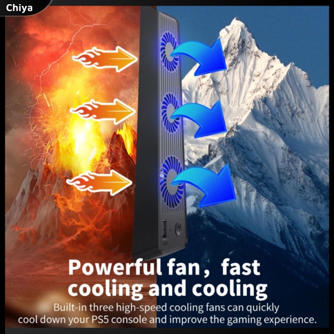 Quạt Làm Mát Hiệu Quả Olygame Với 3 Quạt Làm Mát Siêu Nhỏ Tương Thích Với Ps5 Console Host