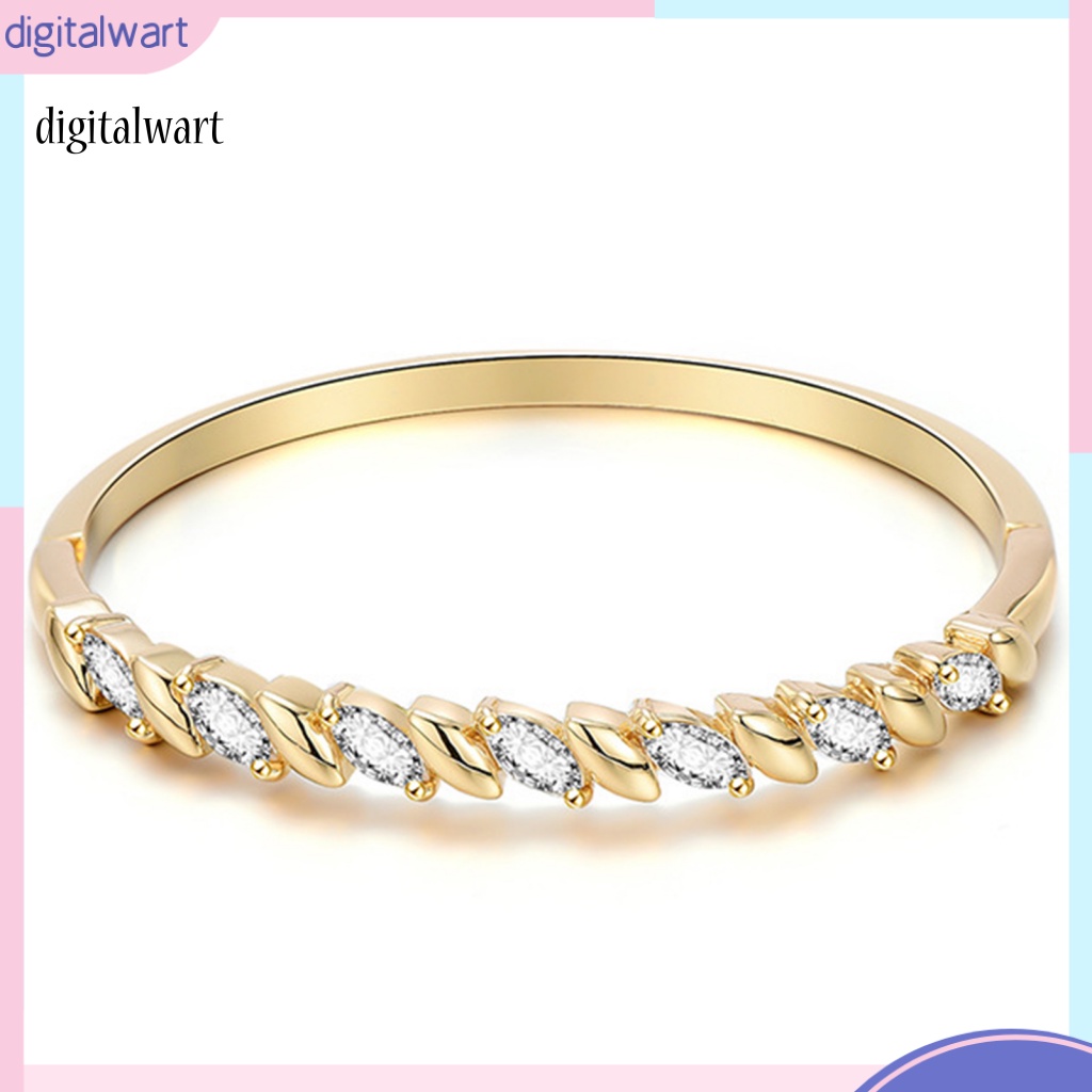 Kỹ Thuật Số| Vòng Tay Đính Đá Hình Chiếc Lá Thời Trang Cho Nữ