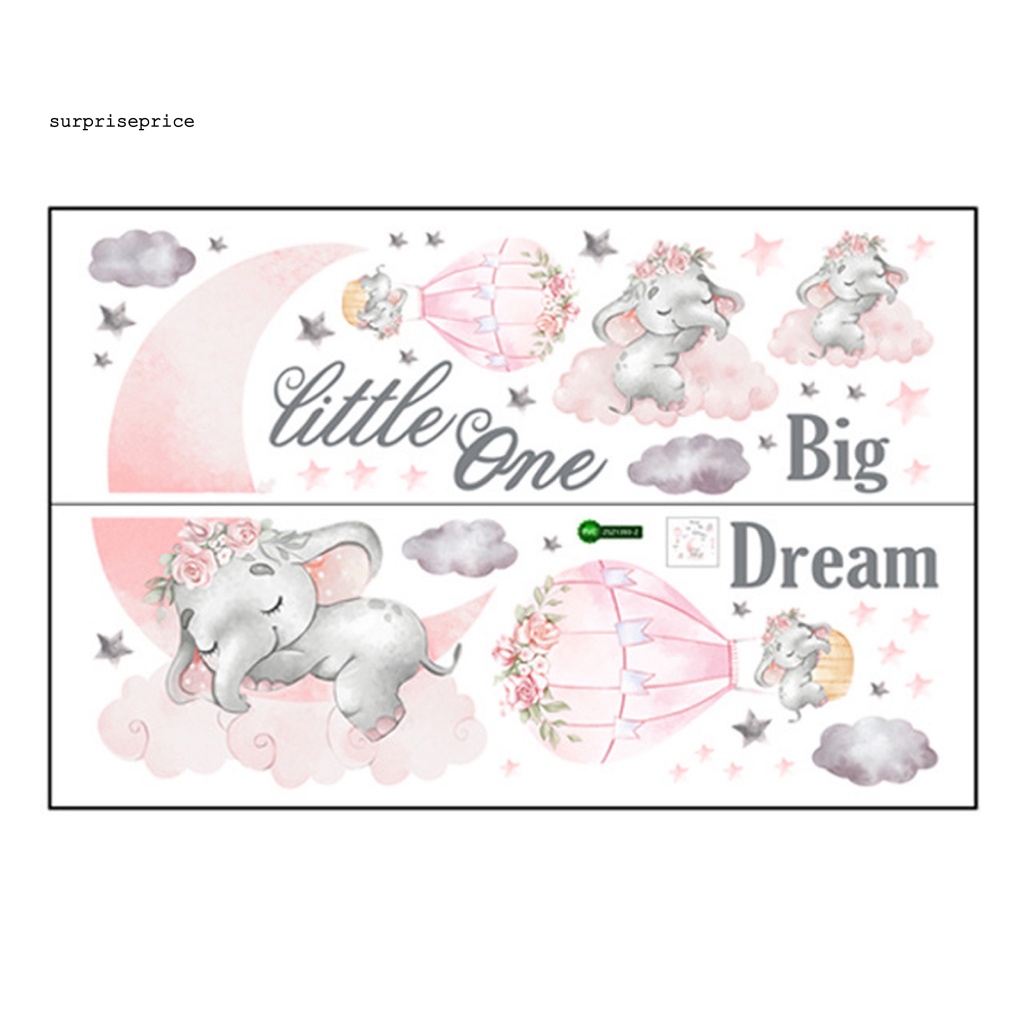 Set 2 Sticker Dán Tường PVC Họa Tiết Hoạt Hình Dễ Thương Bắt Mắt