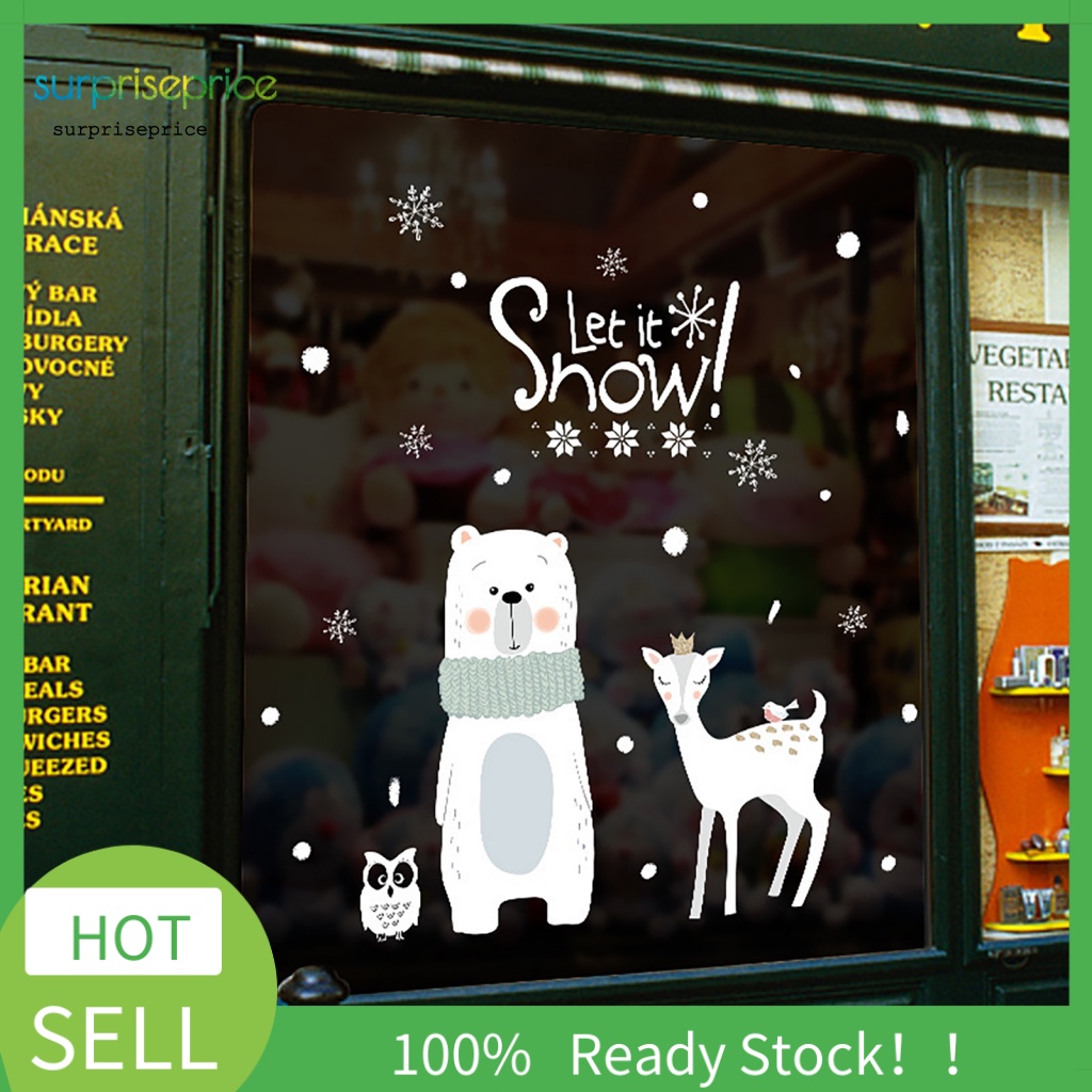 Sticker PVC Dán Cửa Sổ Tự Dính Họa Tiết Hoạt Hình Dễ Thương Bắt Mắt