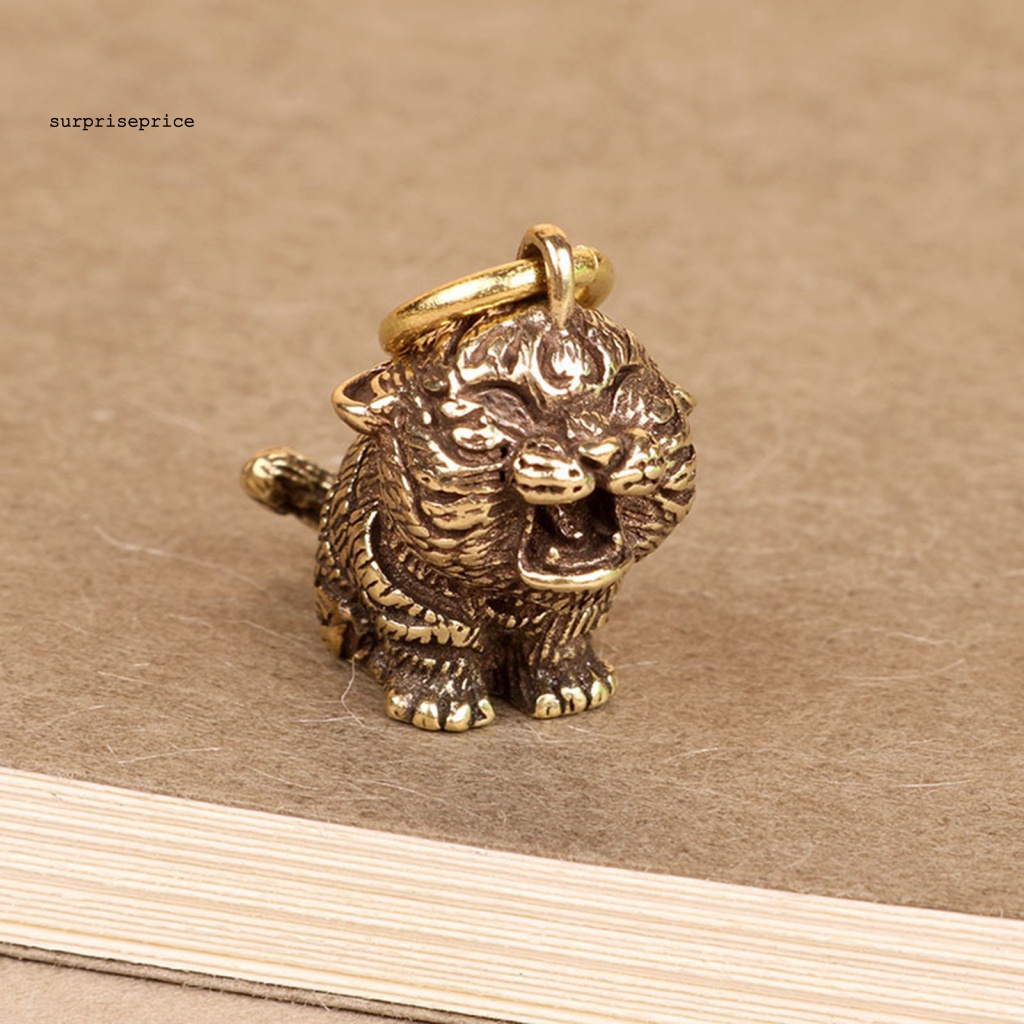 Mặt Dây Chuyền Hình Hổ Bằng Kim Loại Thủ Công Năm Mới 2022