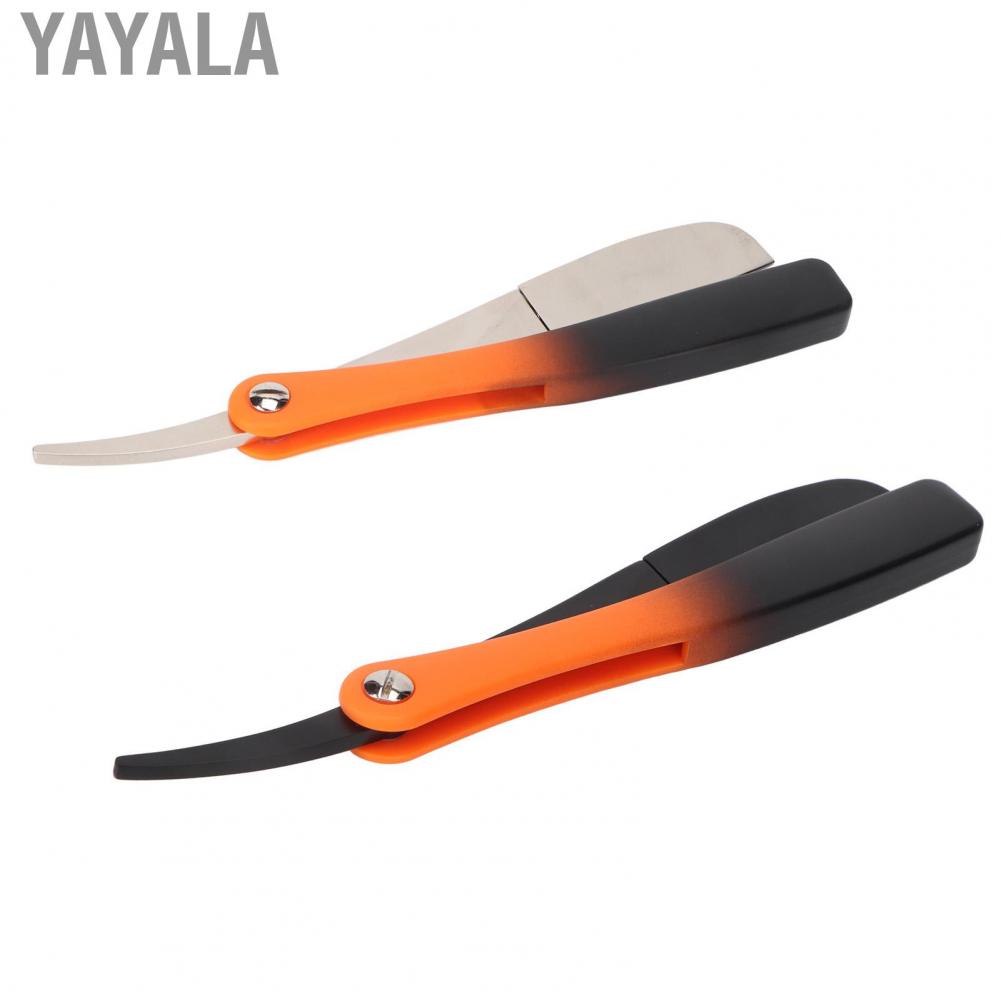 Yayala Hair Cutting Blade  Alloy Straight Edge Trimmer Foldable Manual Portable for Beauty Salon
