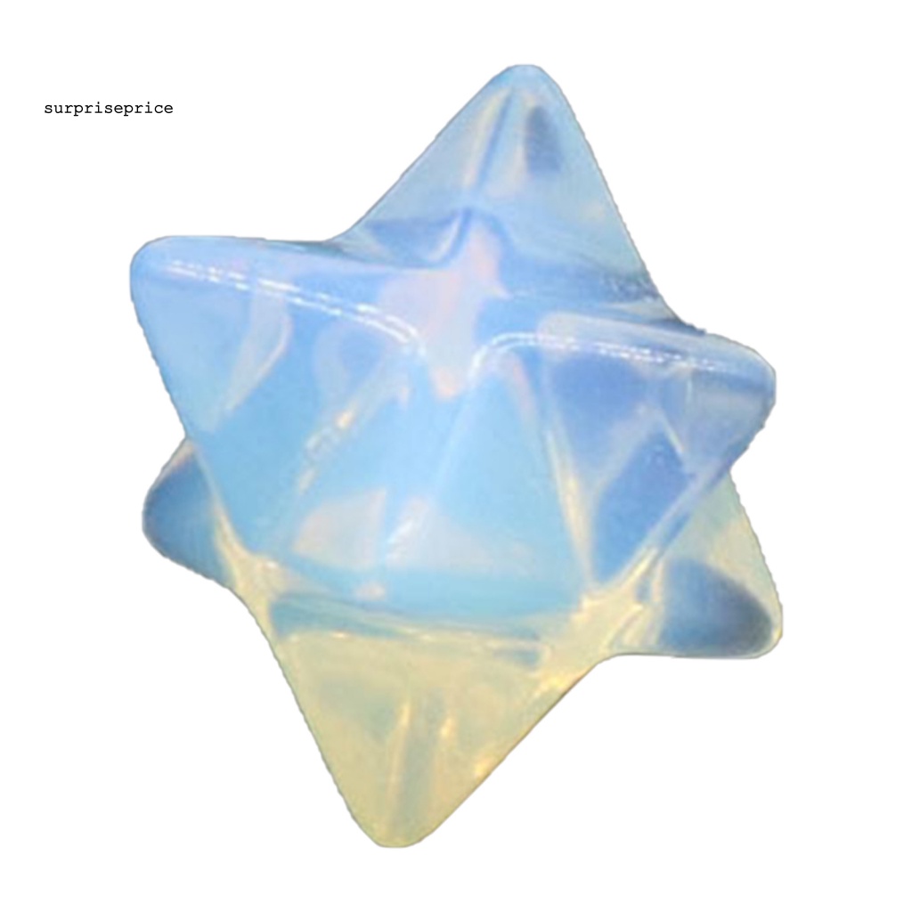 Spa Tượng Ngôi Sao Đá Lục Giác Chạm Khắc Đánh Bóng Trang Trí Nhà Cửa