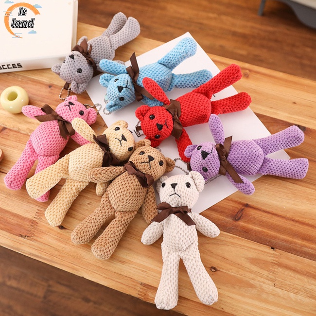 Móc Khóa Gấu Bông 18cm Dễ Thương Dùng Làm Quà Tặng