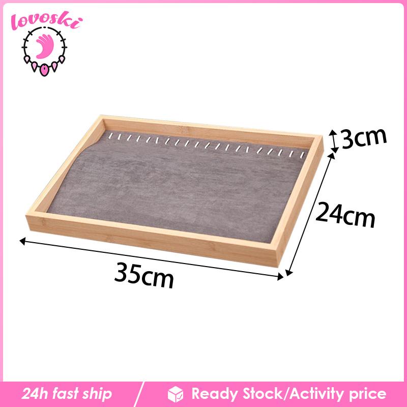 Khay Gỗ Trưng Bày Trang Sức Tiện Dụng Giá Đỡ