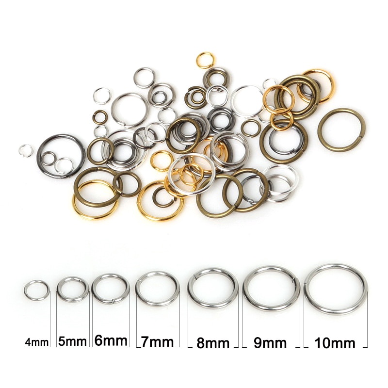 Jump Rings, [3 4 5 6 7 8 10 mm ] Round Open Jumpring ,DIY Accessories,Jewelry Making