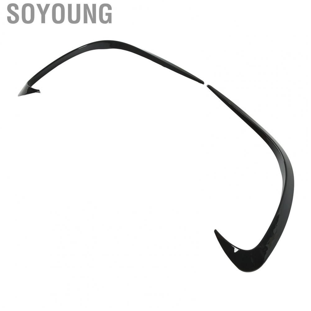 Soyoung Bumper Lip Spoiler Diffuser  Front Air Rust Proof Tight Installation Glossy Black for Car