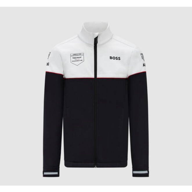 Set Áo Khoác Tay Dài + Áo Khoác Mềm Thể Thao Mùa Xuân 2023 Newest Formula E Team Racing Suit + Taghuer PORSCHE Motorsport