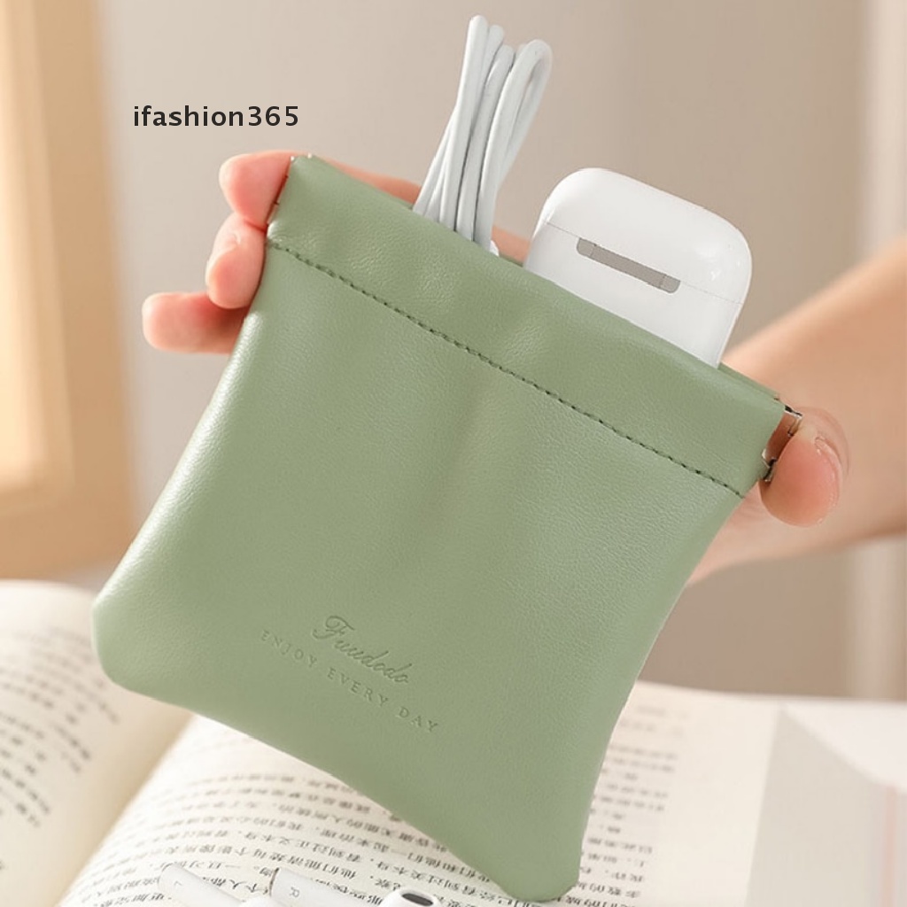 Vỏ Bảo Vệ Hộp Sạc Tai Nghe Airpods Chất Liệu Da PU Hình Đôi Môi Thời Trang ifashion365