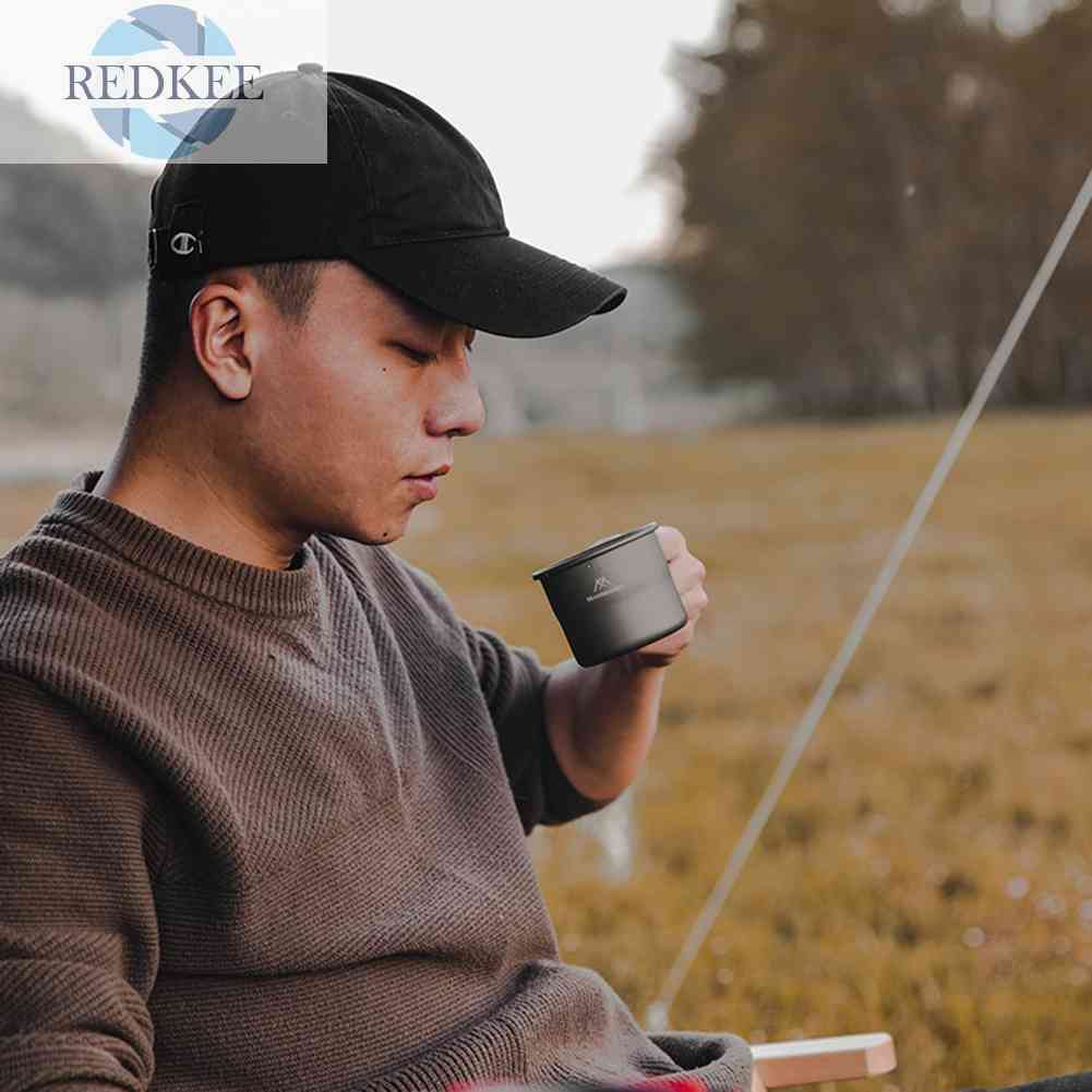 Cốc Uống Nước Cắm Trại Có Tay Cầm Có Thể Gấp Gọn Tiện Dụng