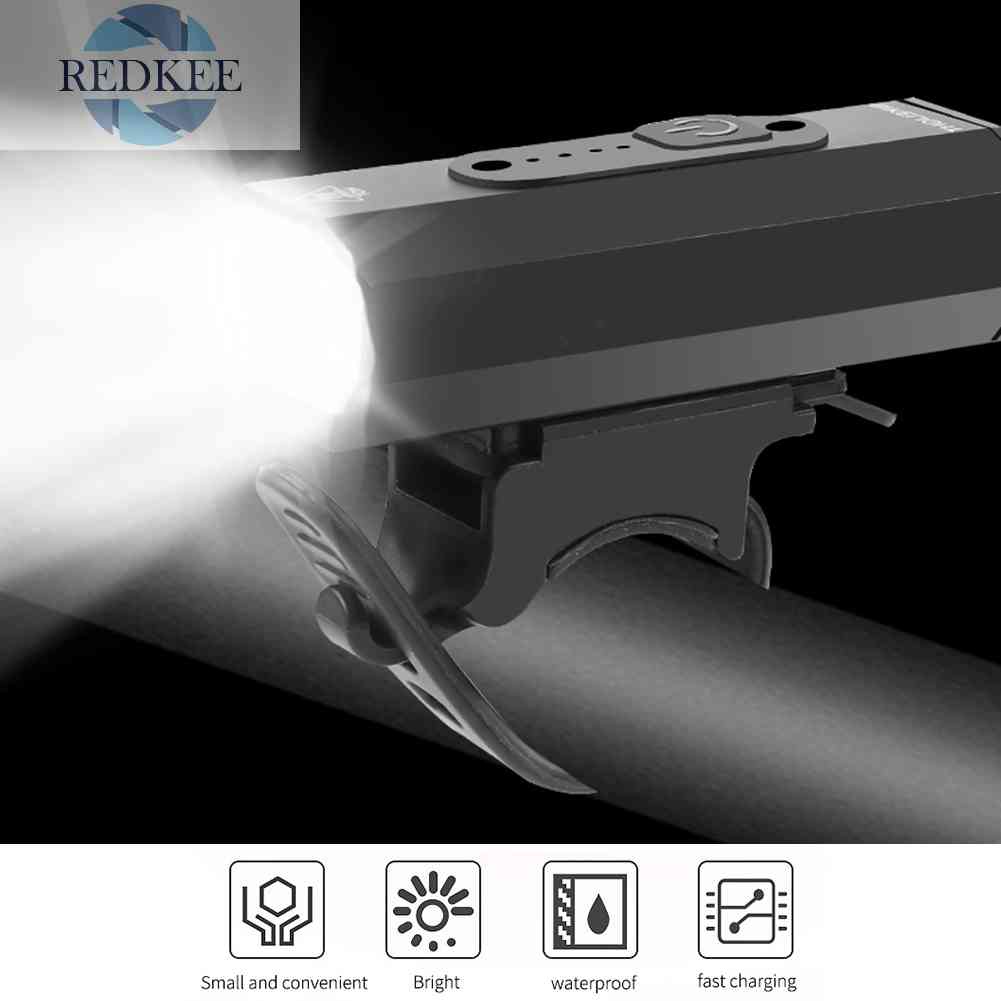 Đèn Pha LED Chống Nước 2xT6 800LM Bằng Nhôm Cho Xe Đạp