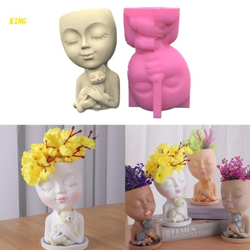 Khuôn Silicone Làm Chậu Hoa / Chậu Cây Mọng Nước Diy Phù Hợp Cho Trang Trí Nhà Cửa