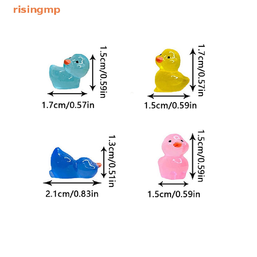 Set 5 Đồ trang trí Vịt Dạ Quang Dễ Thương Dùng Trang Trí