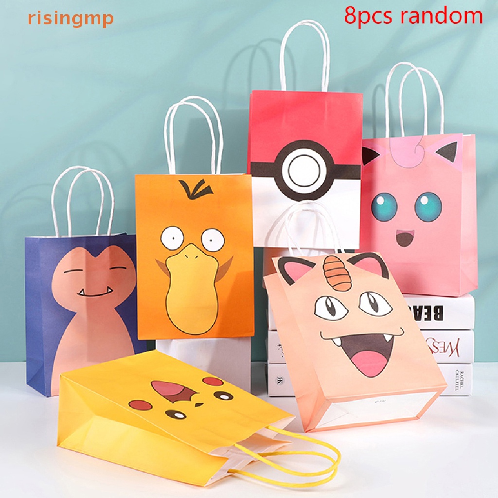 Bộ 8 Túi Đựng Kẹo Chủ Đề Pokemon Pikachu Cho Bé