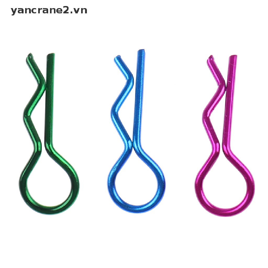 Set 10 Kẹp Chữ R Bằng Thép Không Gỉ Cho Xe Điều Khiển Từ Xa Redcat HSP 1 / 10 {yancrane2.vn}