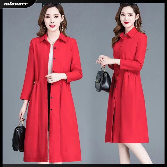 Áo Khoác Dáng Dài Màu Trơn Thời Trang Dành Cho Nữ