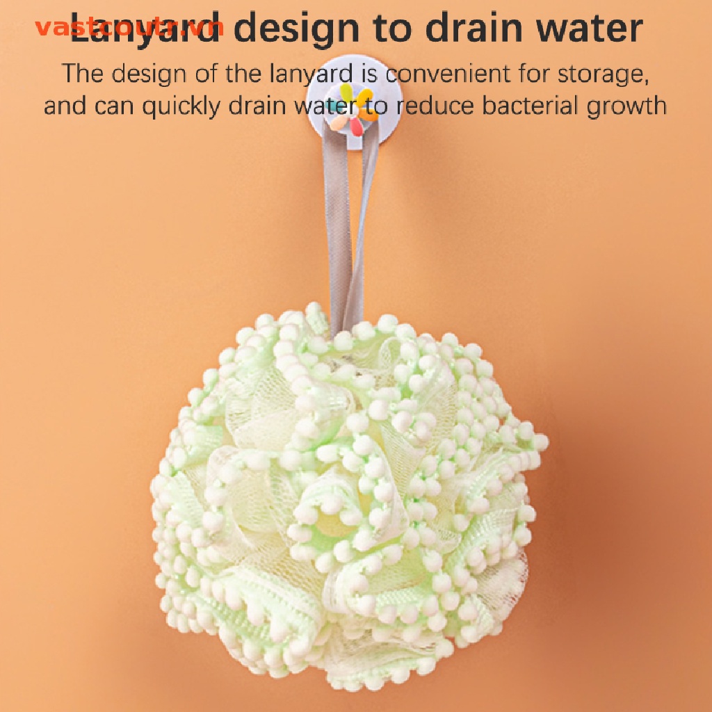 Bông Tắm Ngọc Trai Có Ren Mềm Mại Tiện Dụng Cho Người Lớn Và Trẻ Em