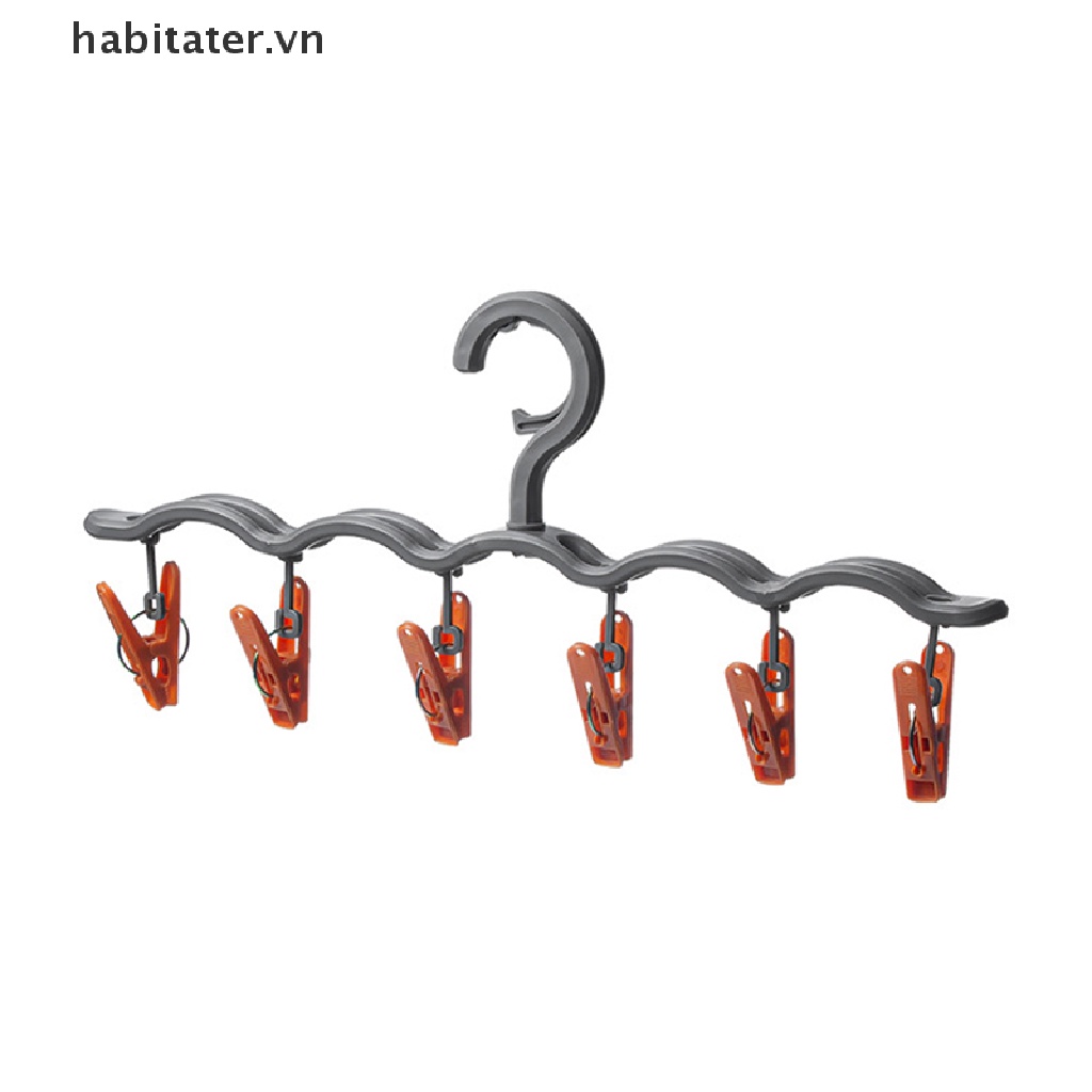 Giá Treo Mũ Có 6 Kẹp Tiện Dụng