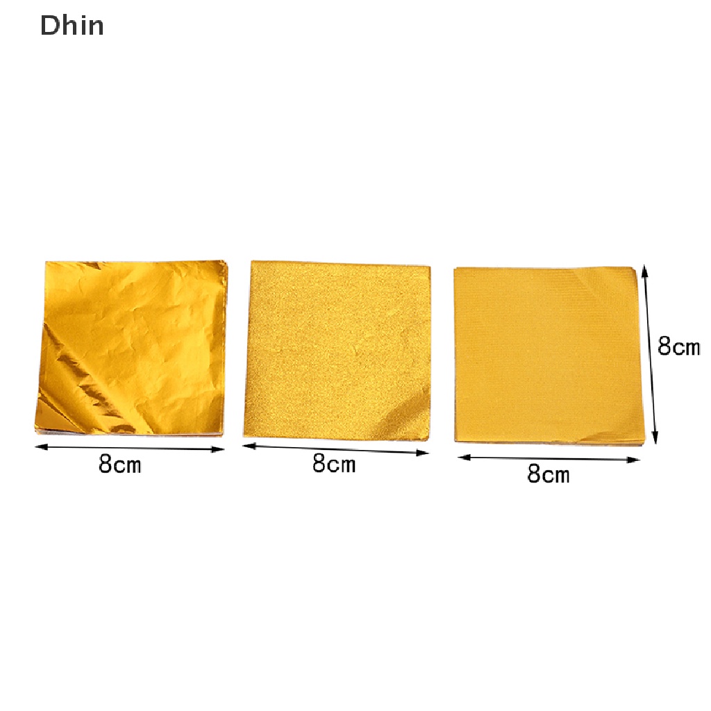 [Dhin] Gói 200 Giấy Thiếc Mạ Vàng 8 * 8cm Dùng Gói Kẹo / Socola / Bánh Quy DIY