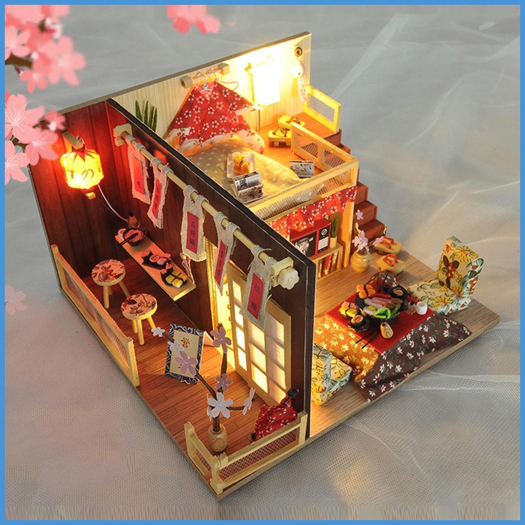 Mô Hình Ngôi Nhà Búp Bê 3D Sakura 'S Tale Có Đèn LED