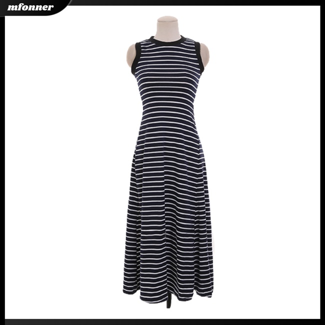 Đầm Chữ A Sát Nách Kẻ Sọc Kiểu Retro Thời Trang Mùa Hè Cho Bạn Gái