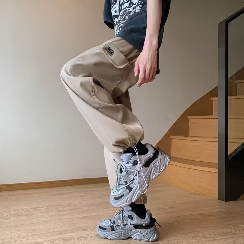 Quần Dài Ống Rộng Phong Cách Đường Phố Mỹ Thời Trang Mùa Hè Cho Nam