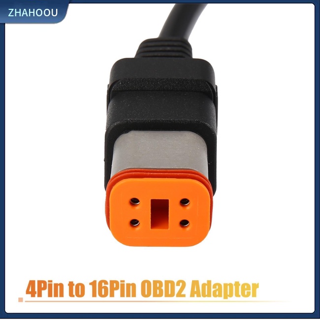 ☃Nhà Cửa☃ Dây Cáp Chuyển Đổi 4pin Sang 16pin Obd2 Cho Xe Mô Tô Davidson